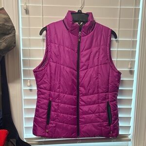 Natural Reflections Magenta Puffer Vest